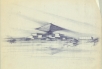 Esquisse pour le Pavillon du Canada à Expo 67, Montréal, ca. 1964. Fonds Arthur Erickson, Canadian Architectural Archives, Université de Calgary. 
